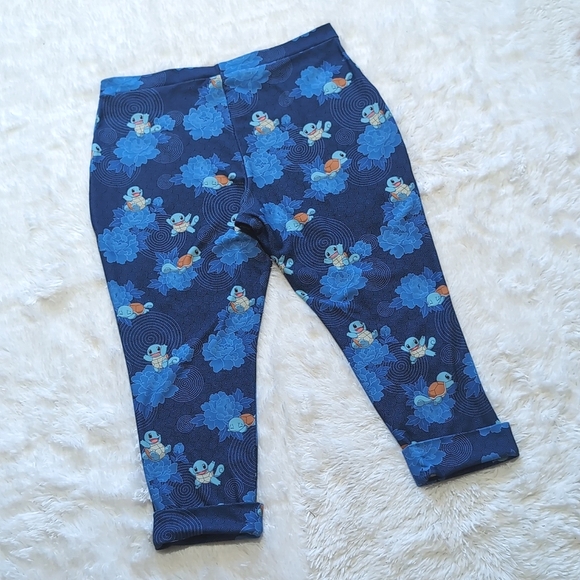 Blackmilk Pokemon Blue Squirtle Flowers Cuffed Pants Size XXL - Picture 7 of 14